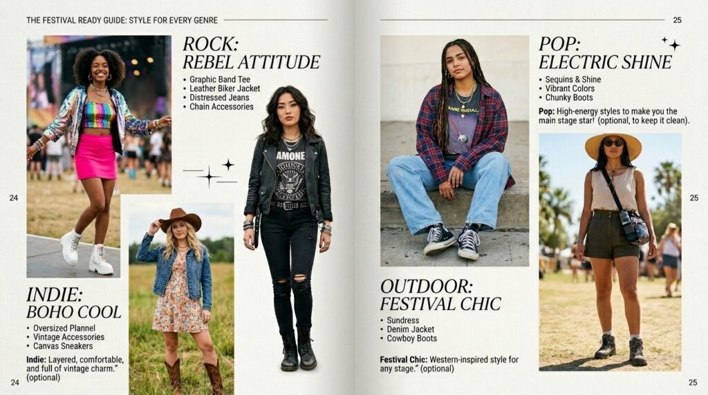 Concert Outfit Ideas for Every Show, Genre, and Venue 2026