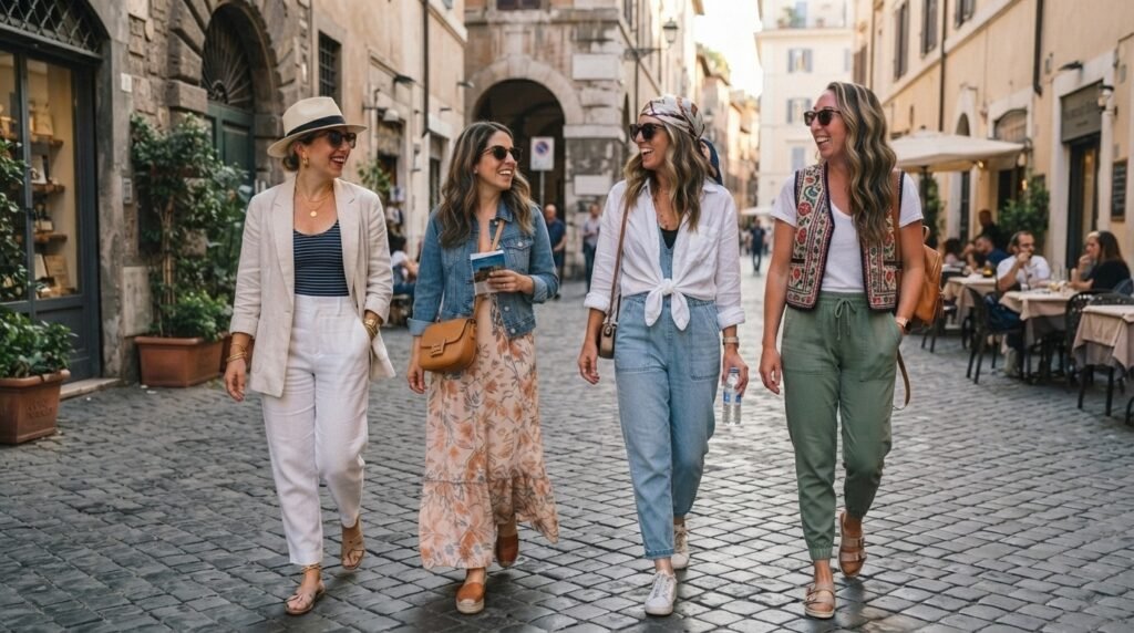 Casual Vacation Outfits for Moms